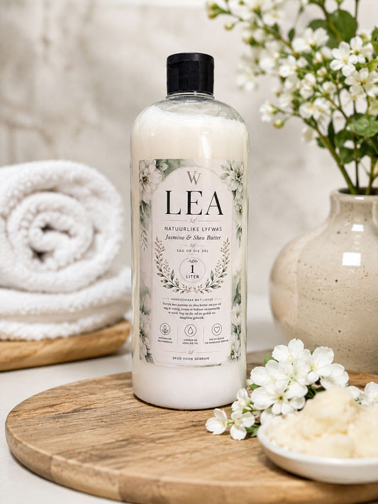 LEA Natural Body Wash | Jasmine & Shea Butter | 1 Litre